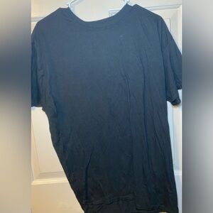 Hanes Comfort Fit Unisex Black Short Sleeve Tshirt, L